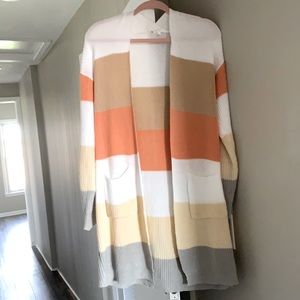 Women’s color block cardigan